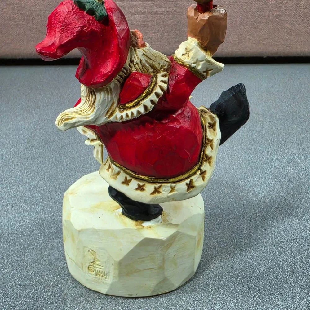 David Fryman Santa Musical Figurine Excellent 1994 Snowflake DF1081‎